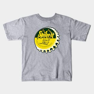 Vintage Spike It Soda Bottlecap Kids T-Shirt